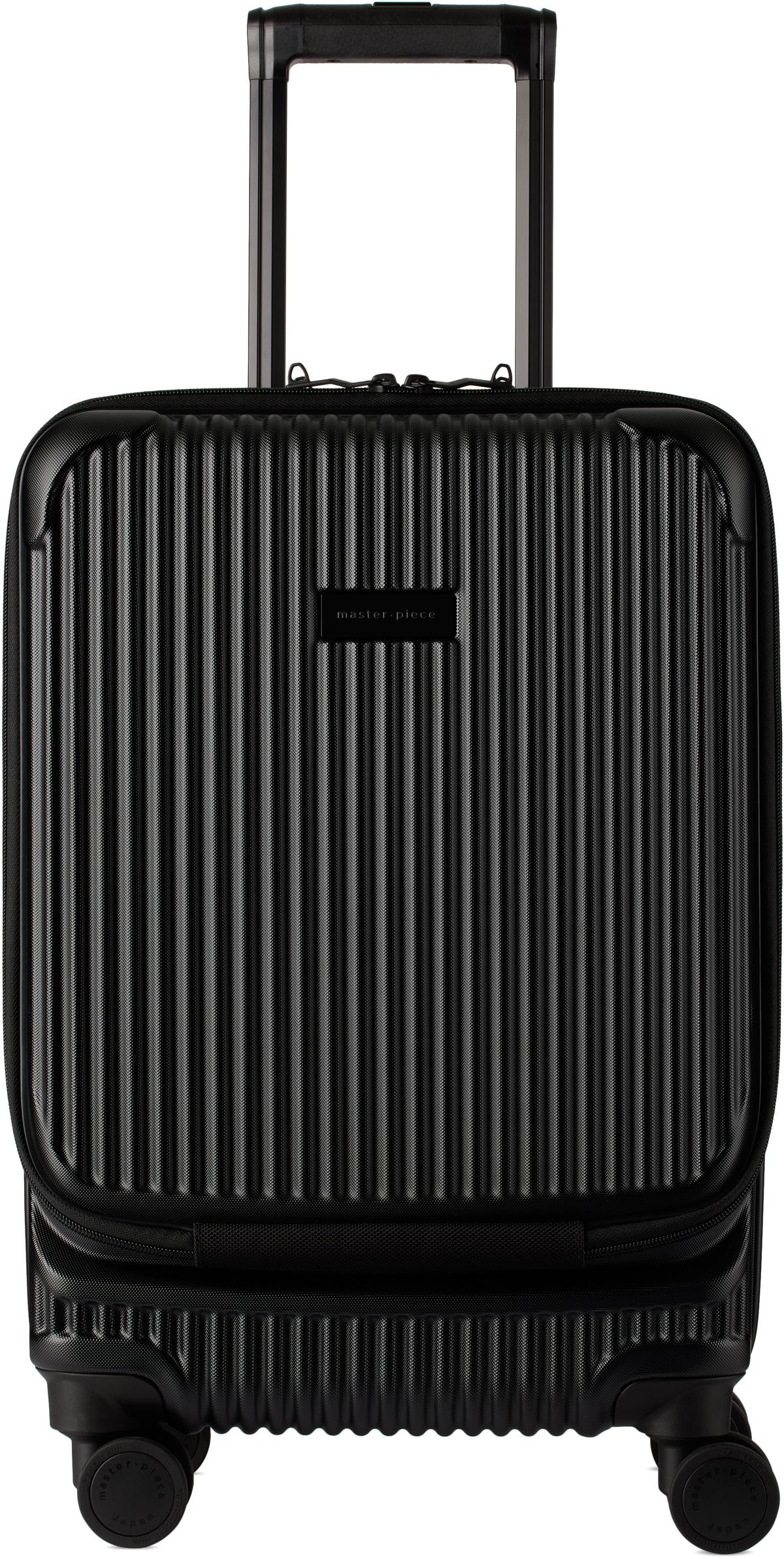 master-piece Black Trolley Suitcase
