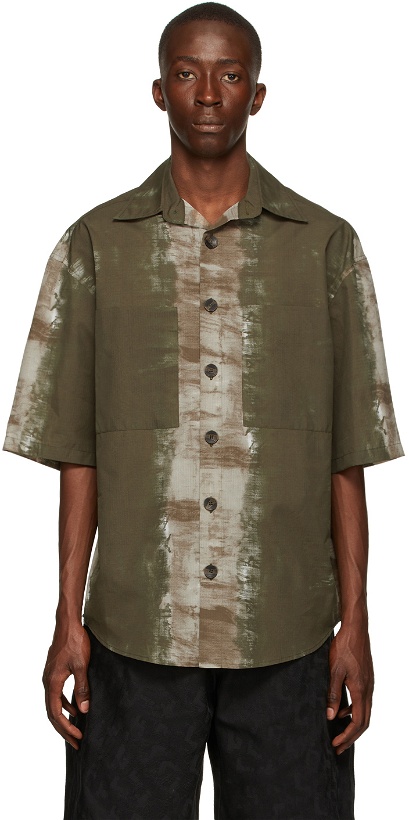 Photo: Labrum Brown & Green Mende Short Sleeve Shirt