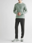 Onia - Waffle-Knit Cotton-Blend Sweater - Green