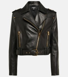 Balmain Leather biker jacket