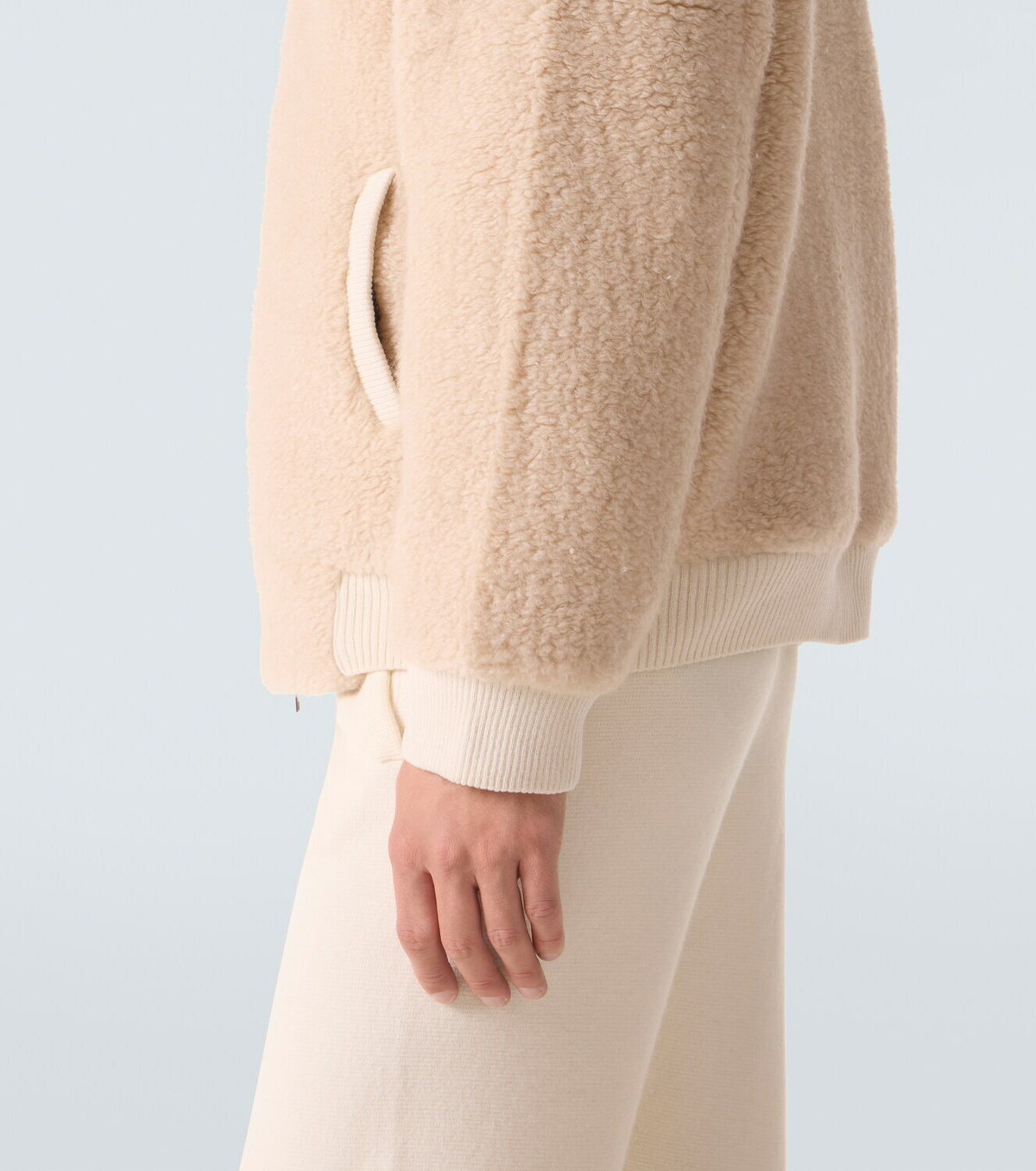 God's True Cashmere T-Bird cashmere jacket with emerald
