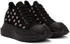 Rick Owens DRKSHDW Black Abstract Sneakers