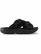 Bottega Veneta - Webbing-Trimmed Rubber Sandals - Black