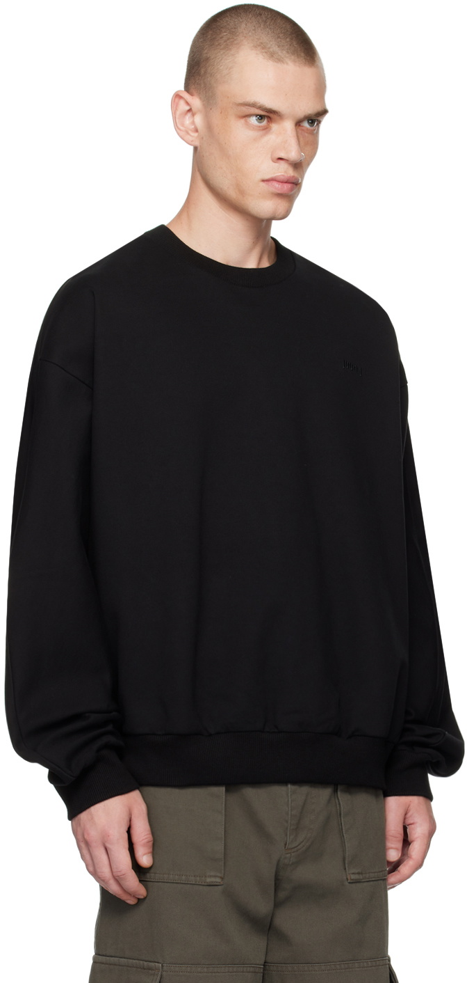 Juun.J Black Crewneck Sweatshirt