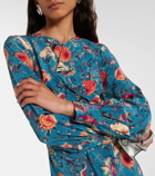 Ulla Johnson Salima ruffled floral silk minidress