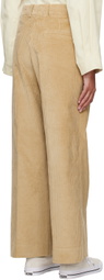 Teurn Studios SSENSE Exclusive Beige Lorie Trousers
