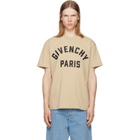 Givenchy Beige 'Givenchy Paris' Cotton T-shirt