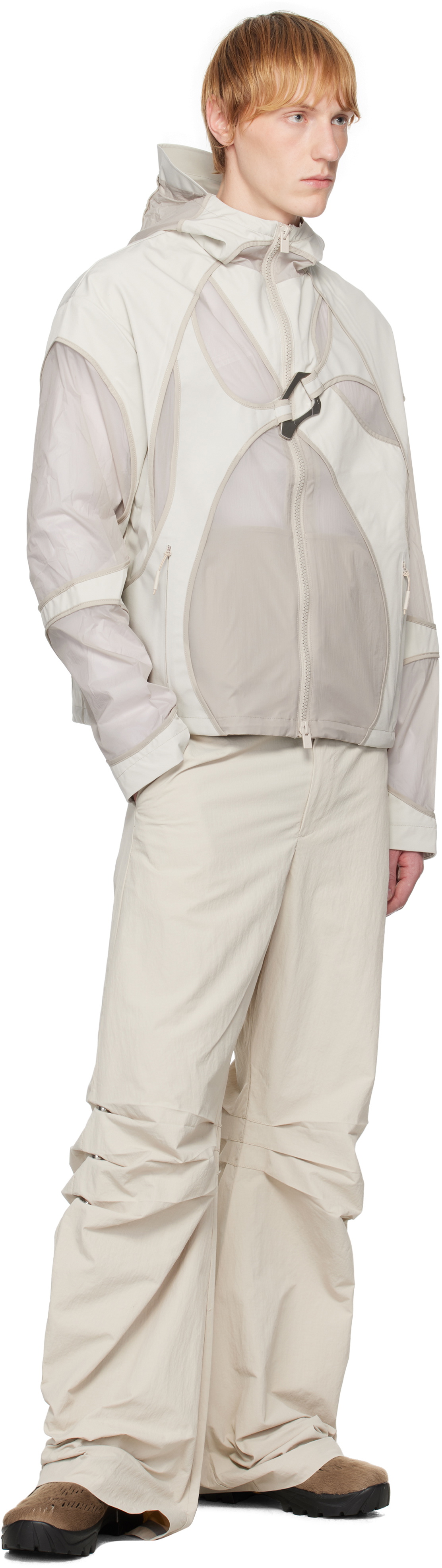 HELIOT EMIL Beige Lacuna Technical Jacket Heliot Emil
