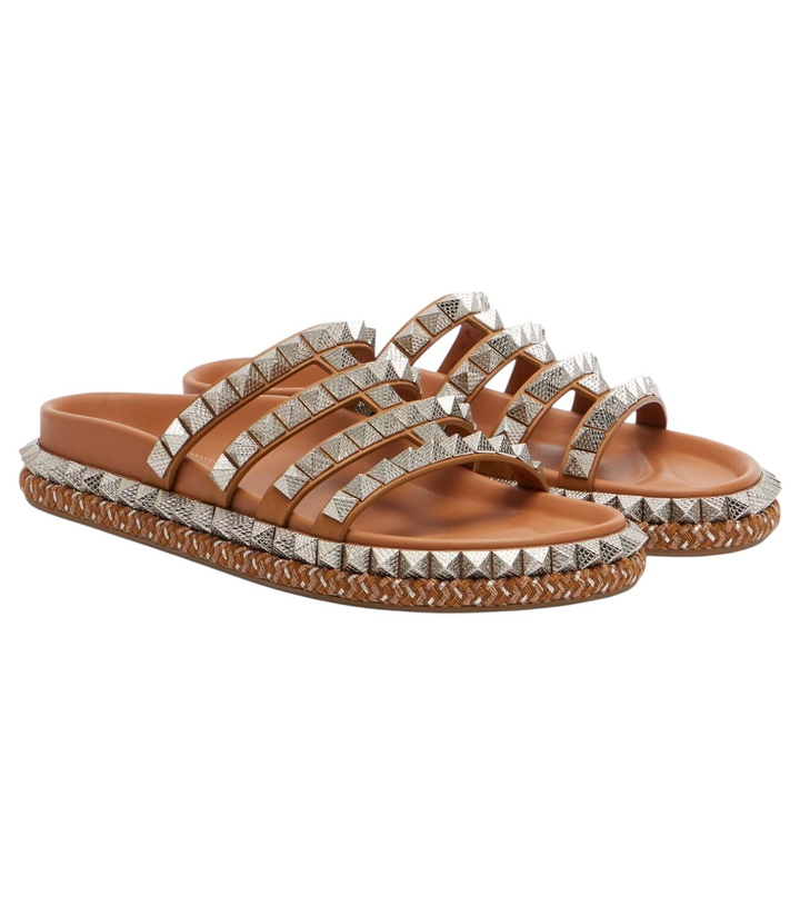 Photo: Christian Louboutin Pyra Hallulila studded leather slides