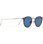 Eyevan 7285 - Round-Frame Acetate and Gunmetal-Tone Sunglasses - Tortoiseshell