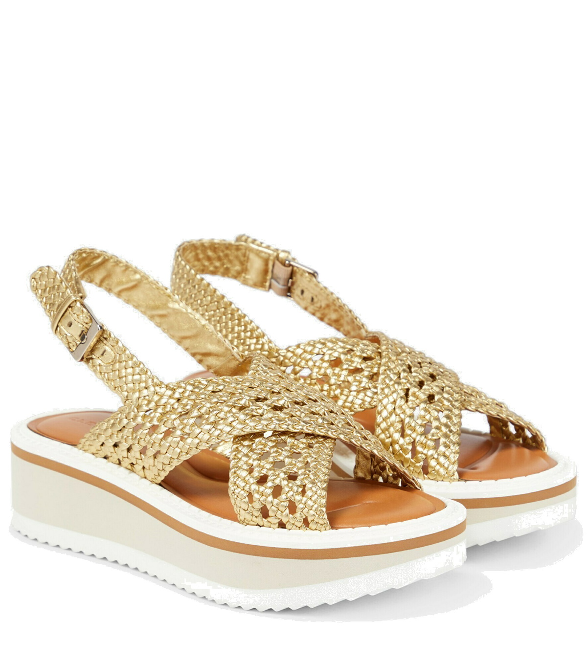 Clergerie - Freedom leather slingback sandals Clergerie