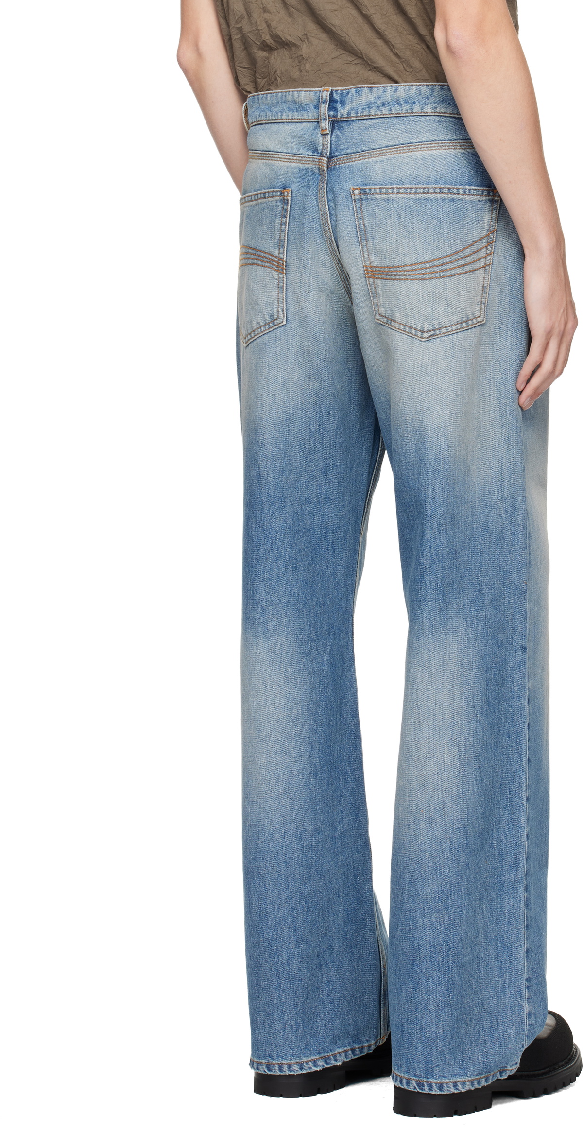 ERL Blue Breakwater Wash Jeans ERL
