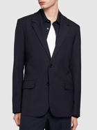 AMI PARIS Single Breasted Wool Gabardine Blazer