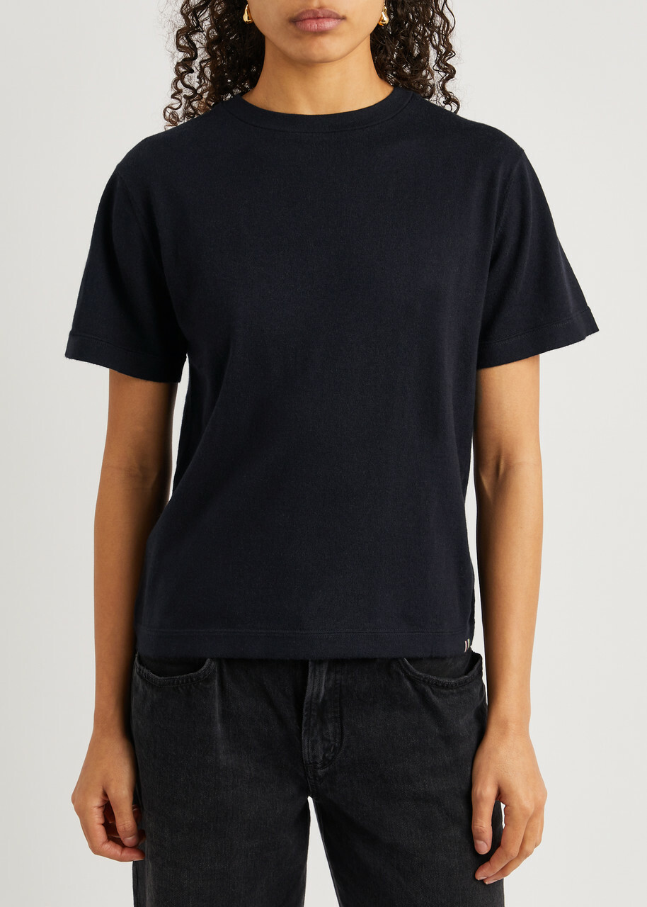 Extreme Cashmere N°268 Cuba Cotton-blend T-shirt - Navy