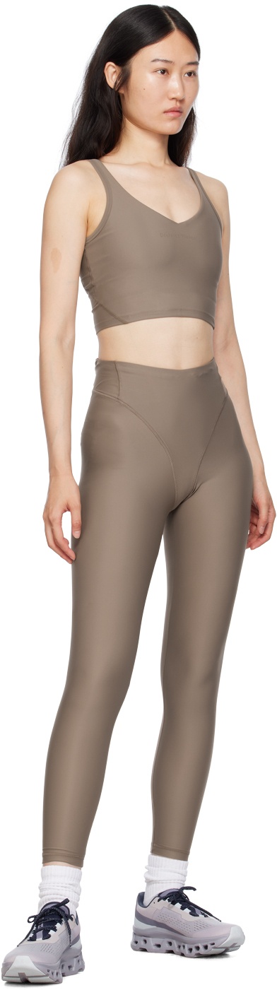 District Vision Brown Pocketed Leggings District Vision