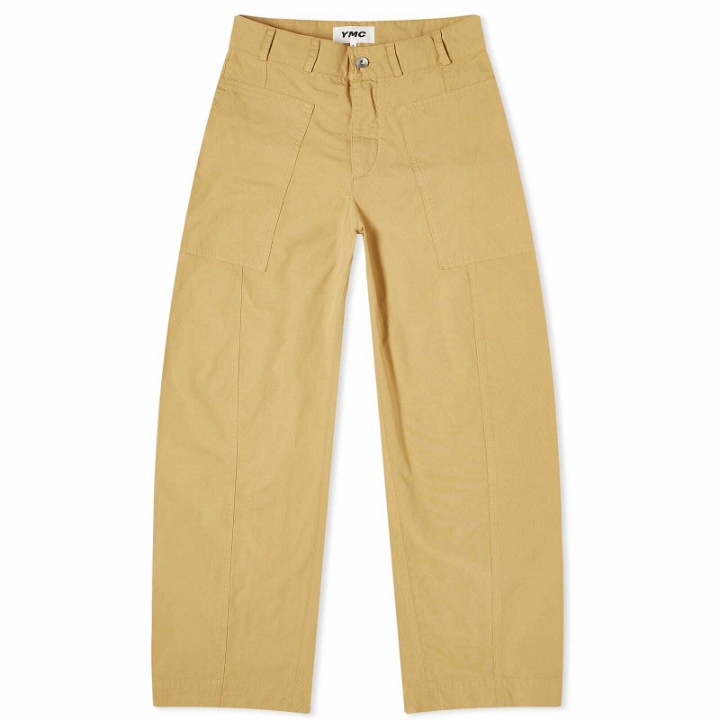 Photo: YMC Women's Peggy Garment Dyed Trousers in Sand