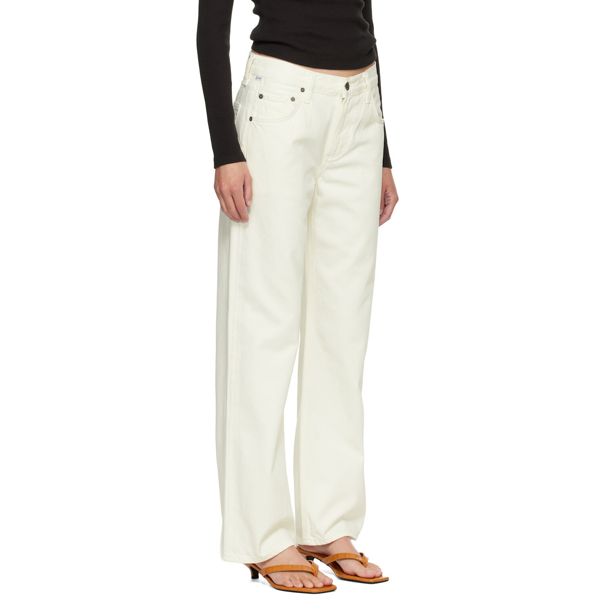 Citizens of Humanity Off-White Lindz Easy Straight Jeans