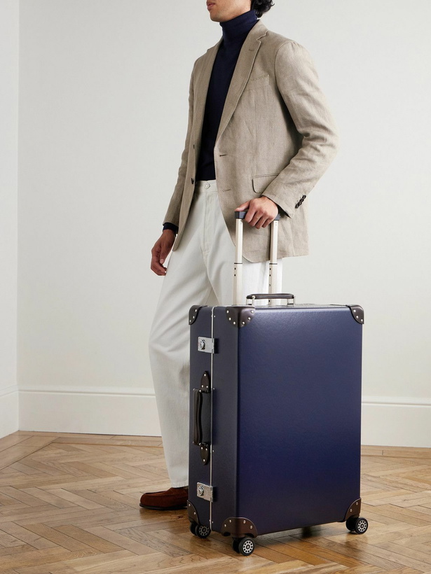 Photo: Globe-Trotter - Metropolis Leather-Trimmed Suitcase