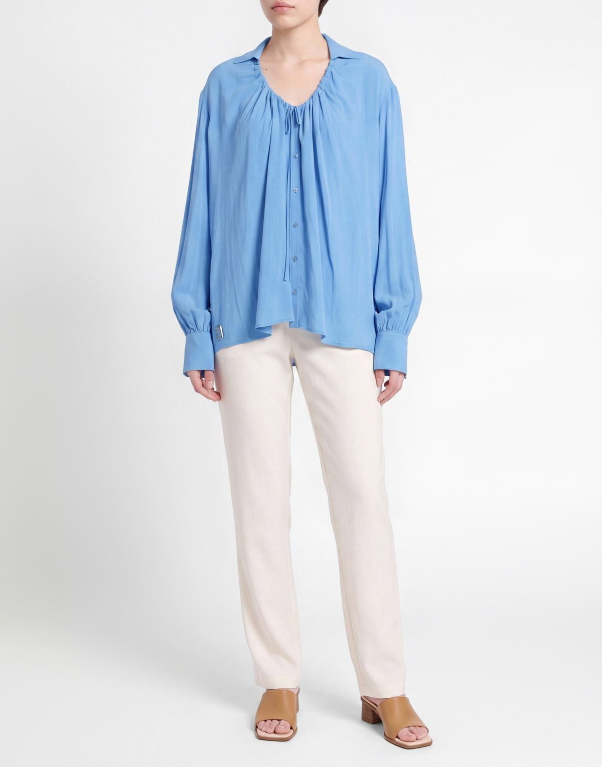 Manila Grace Womens Shirt Light in Blue