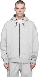 Nike Grey Therma-Fit Fleece Hoodie