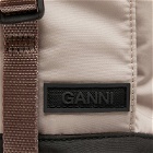 GANNI Women's Recycled Tech Backpack in Oyster Grey 