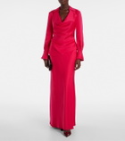 Simkhai Kiri satin maxi skirt