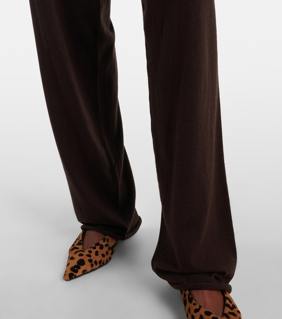 Extreme Cashmere N°353 Relax cotton-blend straight pants