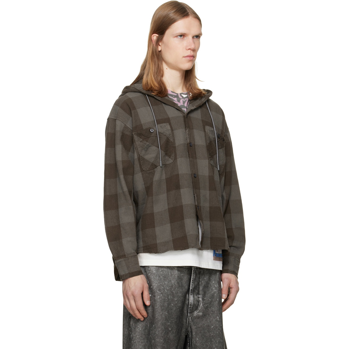 Diesel Brown S-Drum-Hoody Shirt