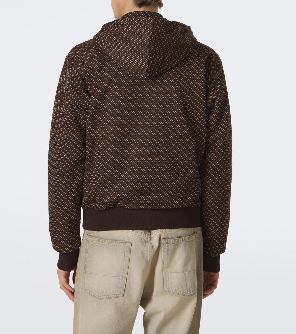 Wales Bonner Hooded jacquard track jacket