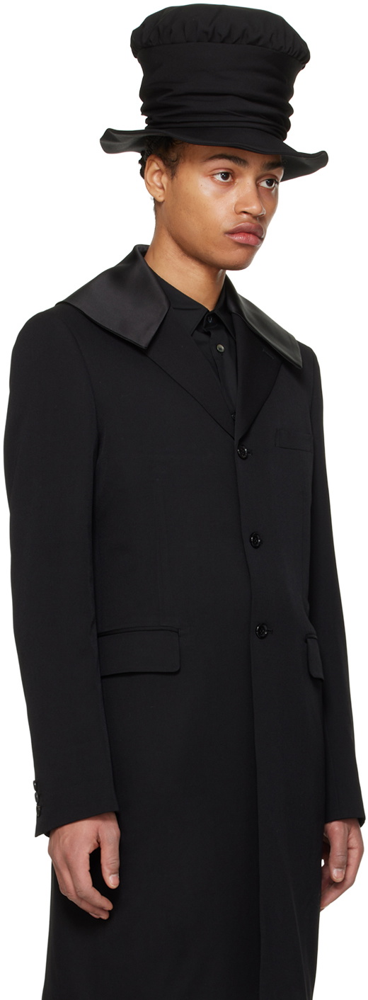 Comme des Garçons Homme Plus Black Sailor Collar Coat
