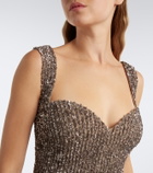 Georges Hobeika Embellished tulle gown