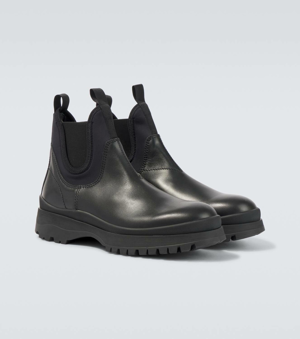 Prada Leather Chelsea boots