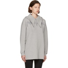 Balenciaga Grey Femme Fatale Headscarf Hoodie