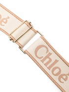 Chloé Neutral Logo-Embroidered Adjustable Strap