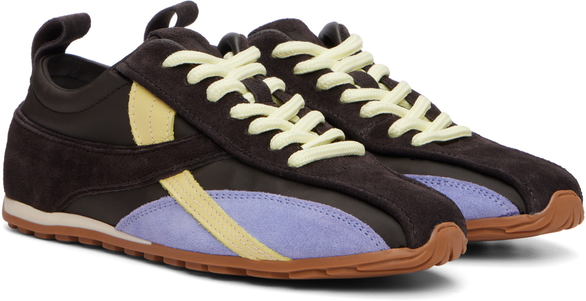 Alohas Brown Tb.304 Nylon Leather Sneakers
