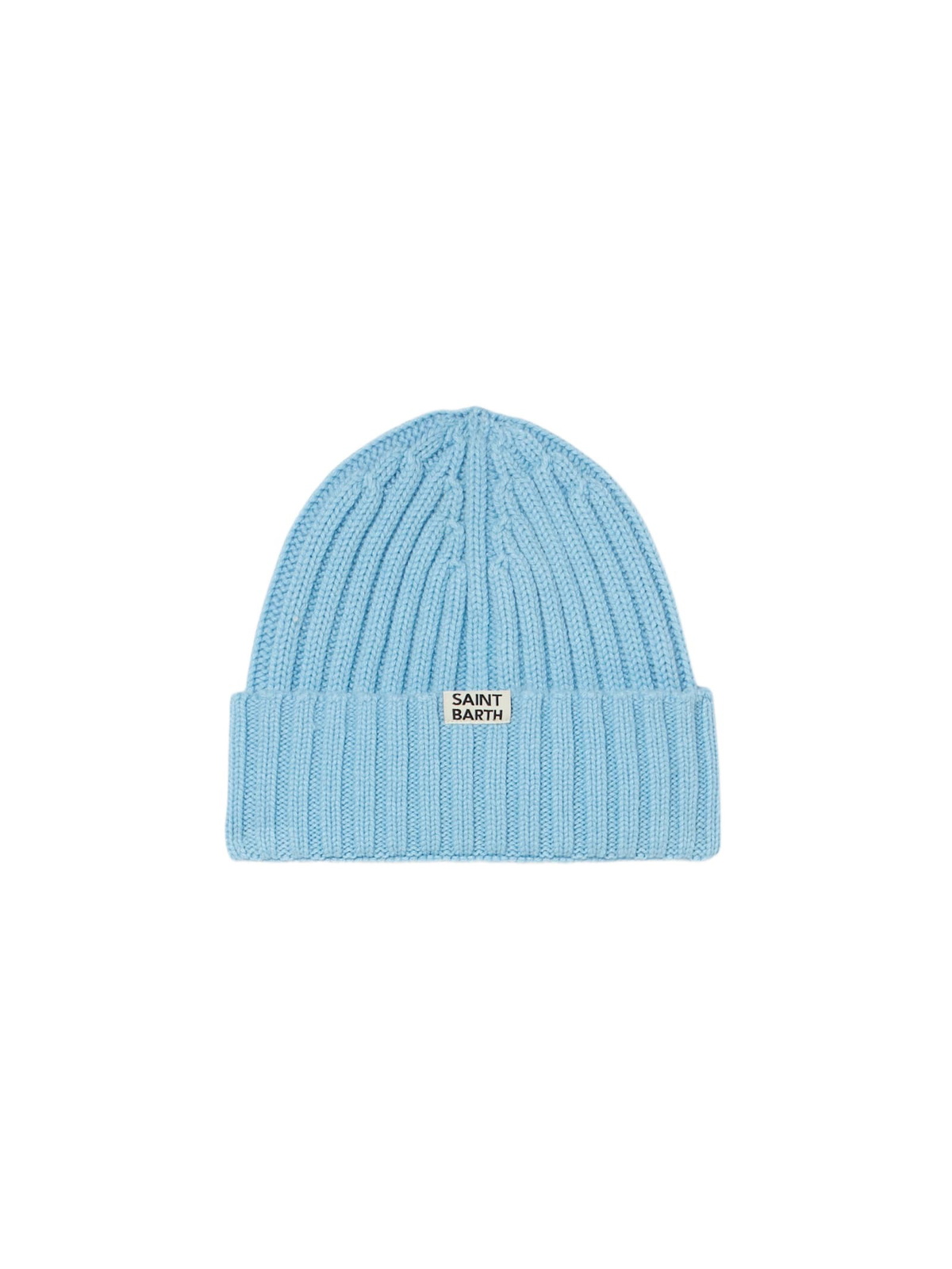 MC2 Saint Barth Girl Turquoise Beanie With Monella Embroidery