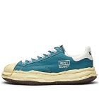 Maison MIHARA YASUHIRO Men's Blakey Low Original Sole Vintage Canvas Sneakers in Blue