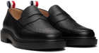 Thom Browne Black Penny Loafers