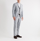 Boglioli - Slim-Fit Unstructured Striped Cotton-Seersucker Suit Jacket - Blue