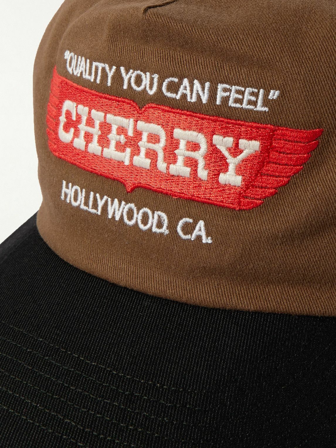 Cherry Los Angeles - Wings Logo-Embroidered Cotton-Twill Baseball Cap
