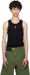 JW Anderson Black Anchor Logo Tank Top