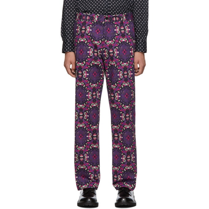 Photo: Dries Van Noten Purple Pecan Trousers