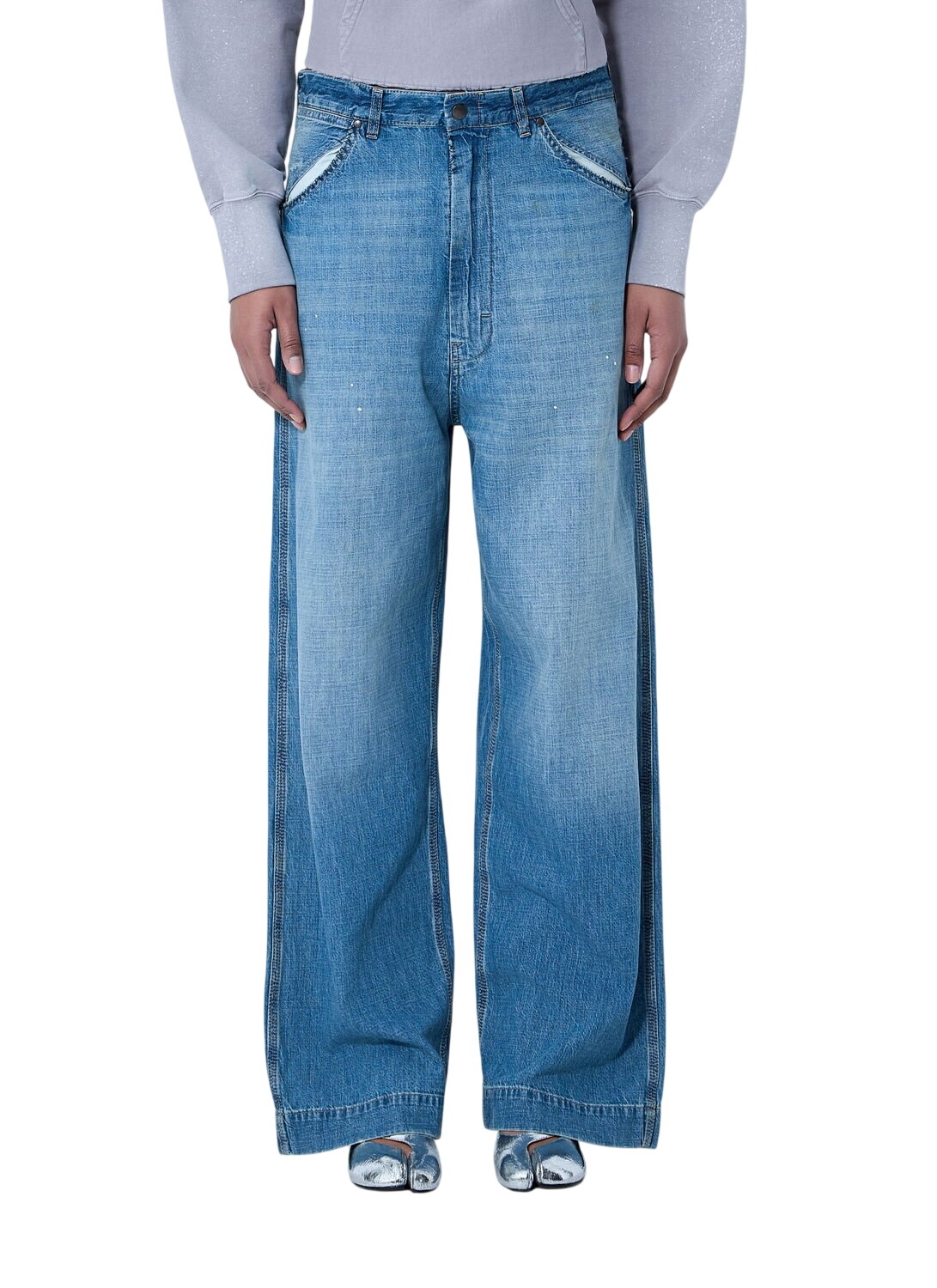 Maison Margiela Blue Thigh Slit Jeans Maison Margiela