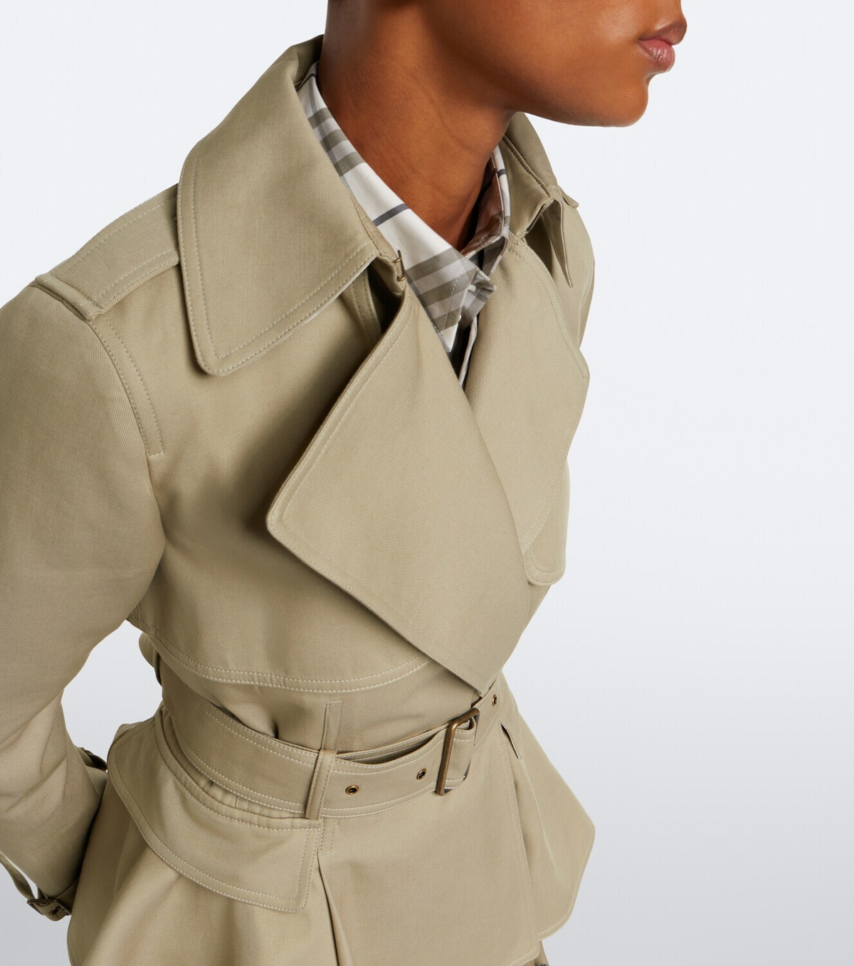 Burberry Belted cotton jacket