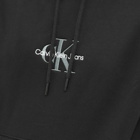 Calvin Klein Men's Monogram Logo Hoody in Black