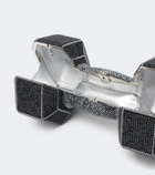 Judith Leiber Couture Dumbbell crystal-embellished clutch