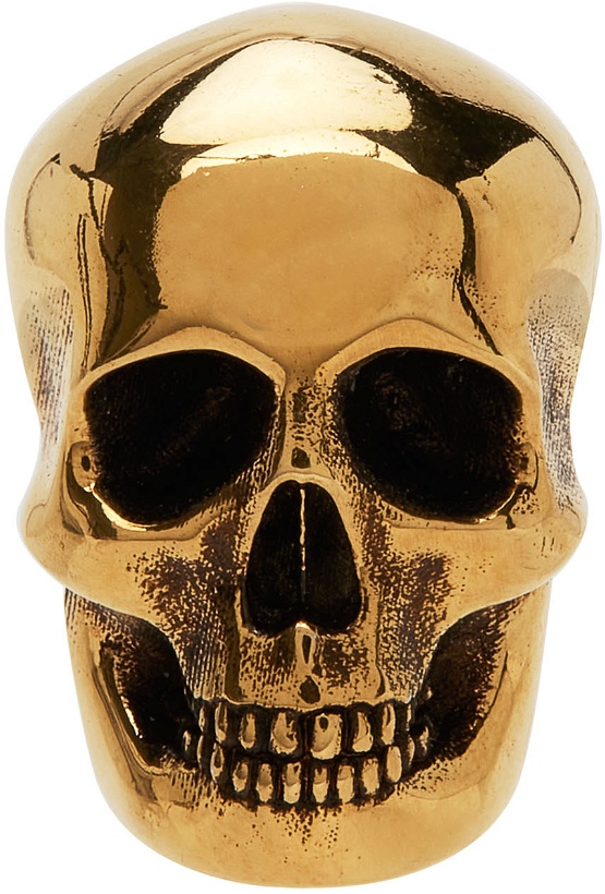 Photo: Alexander McQueen Gold Skull Earring