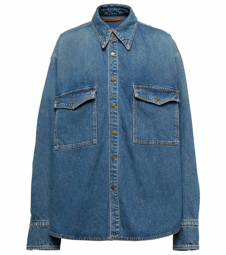 Photo: Petar Petrov Oversized denim shirt
