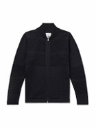 S.N.S. Herning - Fisherman Wool Zip-Up Cardigan - Blue