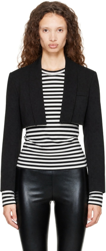 Photo: Comme des Garçons Comme des Garçons Black Wool Doeskin Jacket